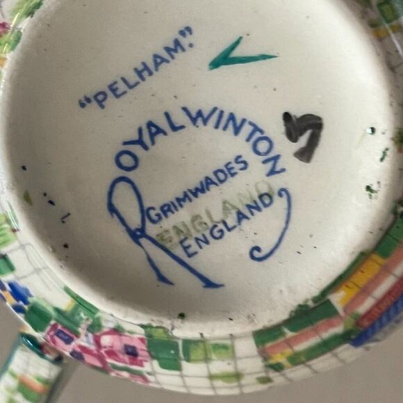 VTG Royal Winton China "Pelham" Grimwades Teacup & Saucer, Floral Pixel - Picture 6 of 10